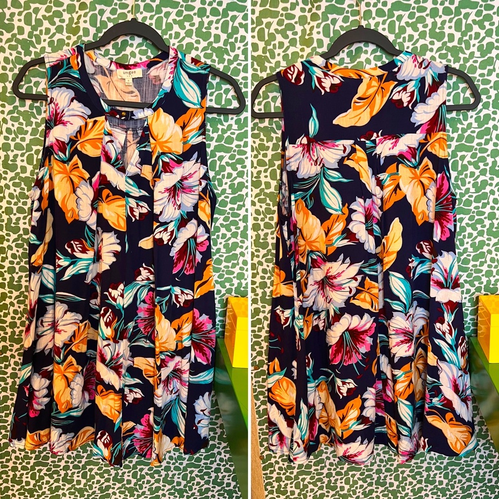 EUC Perfect floral dress for Spring/Summer! Lightweight & easy care instructions